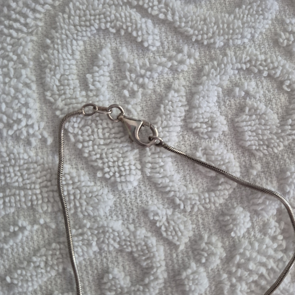Lia Sophia Silver Peace Symbol Necklace - Picture 6 of 7